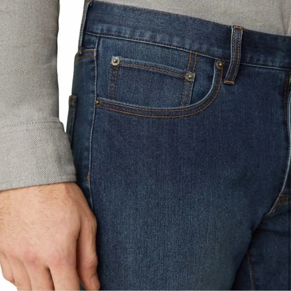 Eddie Bauer Men's Flannel Lined Denim #12 - Picture 5 of 7